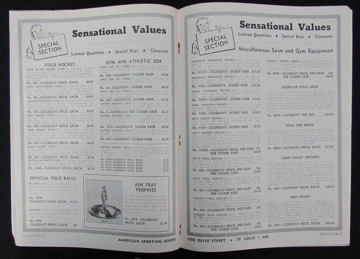 1948 American Sporting Goods Physical Fitness/Athletic Equipment Catalog 193509