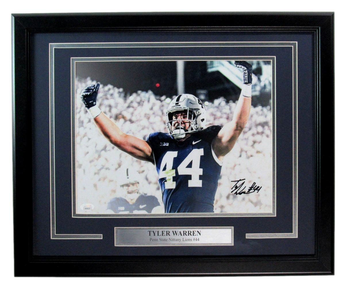 Tyler Warren Signed/Autographed 11x14 Photo Penn State Framed JSA 194419