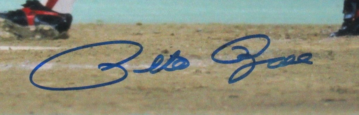 Pete Rose Autographed16x20 Photo Cincinnati Reds Framed JSA 193994