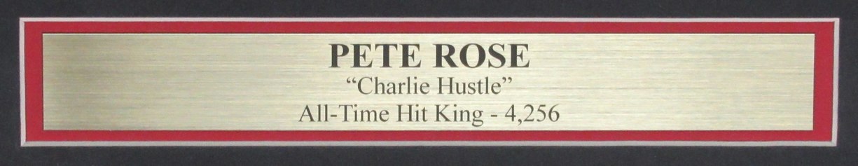 Pete Rose Autographed16x20 Photo Cincinnati Reds Framed JSA 193994