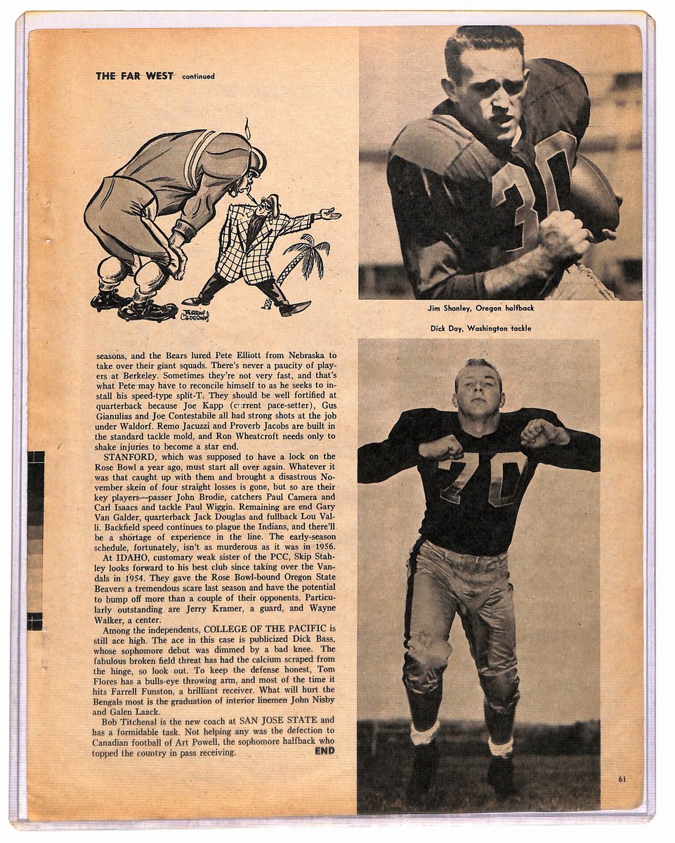 Vintage 1957 NFL All-Pros Signed (11) 8.5x11 Magazine Page Photo Layne JSA194947