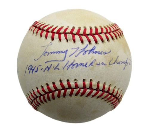Tommy Holmes Signed/Inscribed ONL Baseball Boston Braves PSA/DNA 194406