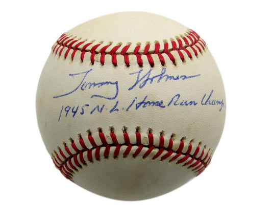 Tommy Holmes Signed/Inscribed ONL Baseball Boston Braves PSA/DNA 194407
