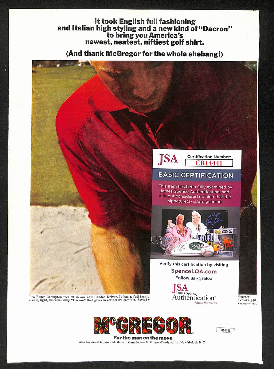 Jack Nicklaus/Arnold Palmer Dual-Signed 1965 SI Magazine Cover Page JSA 194954