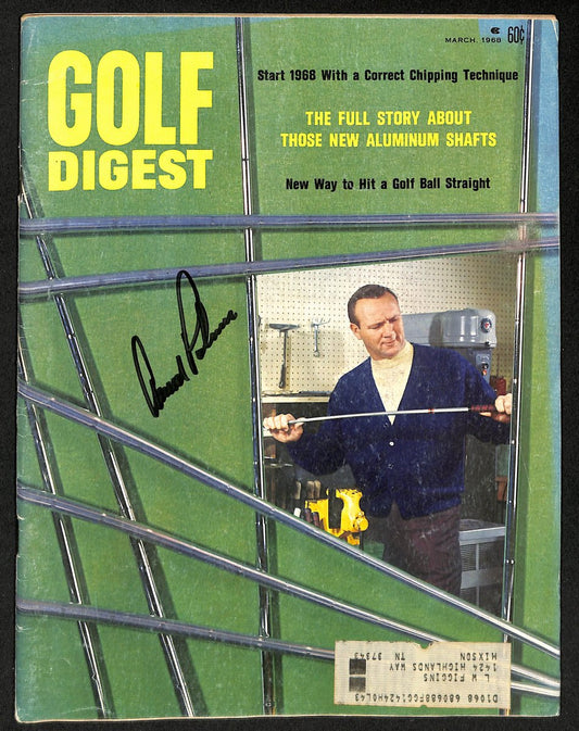 Arnold Palmer Signed/Autographed March 1968 Golf Digest Magazine JSA 194958