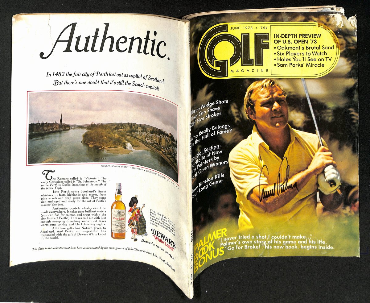 Arnold Palmer Signed/Autographed June 1973 Golf Magazine NOLABEL JSA 194962