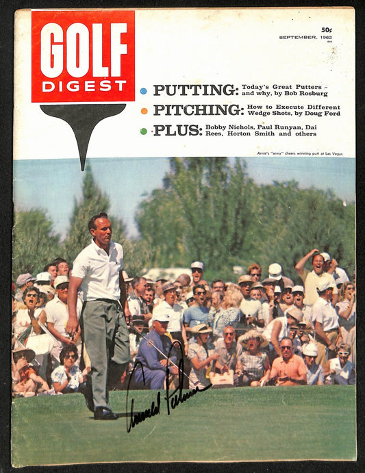 Arnold Palmer Signed/Autographed Sep 1962 Golf Digest NOLABEL JSA 194964
