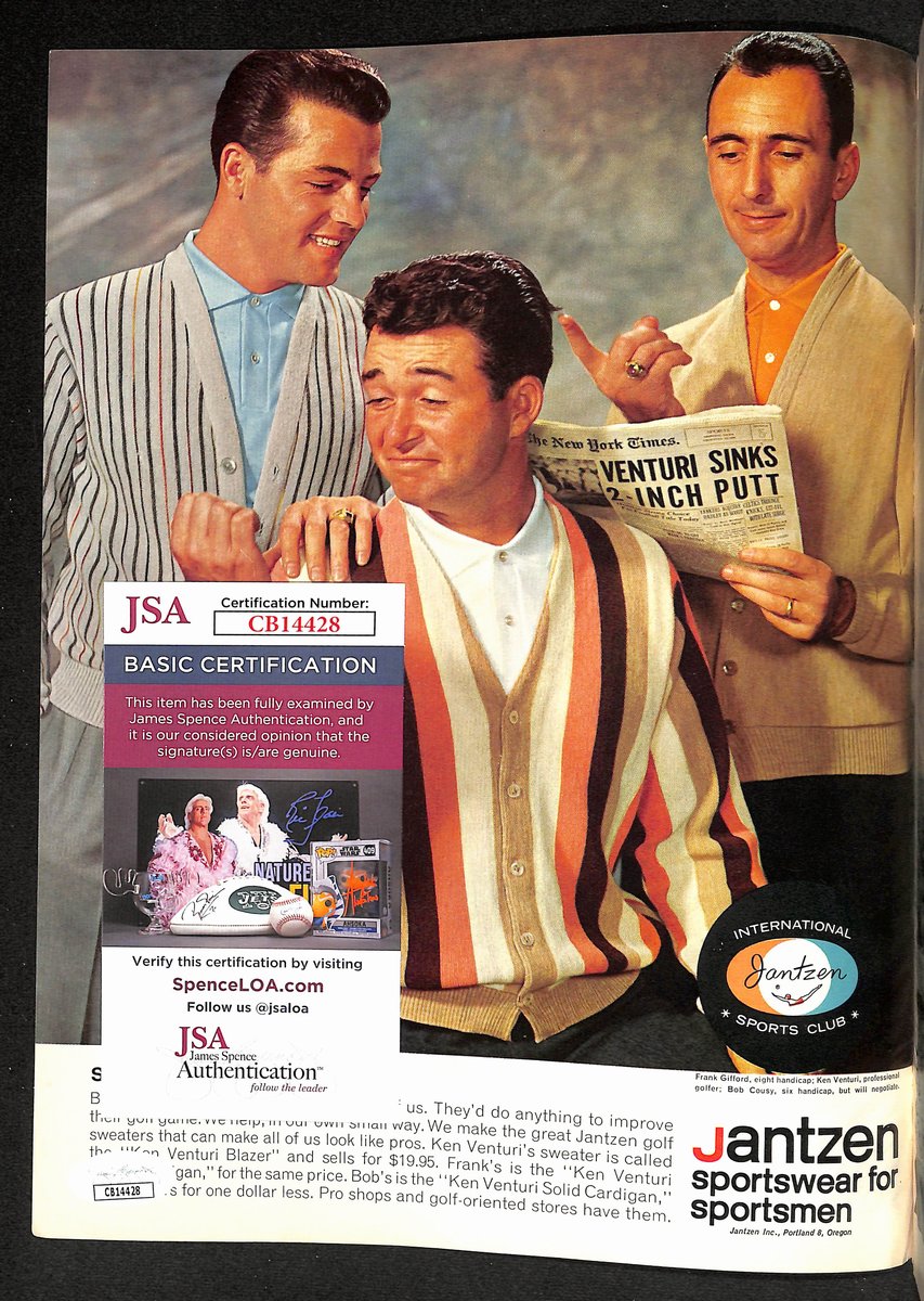 Arnold Palmer Signed/Autographed Sep 1962 Golf Digest NOLABEL JSA 194964