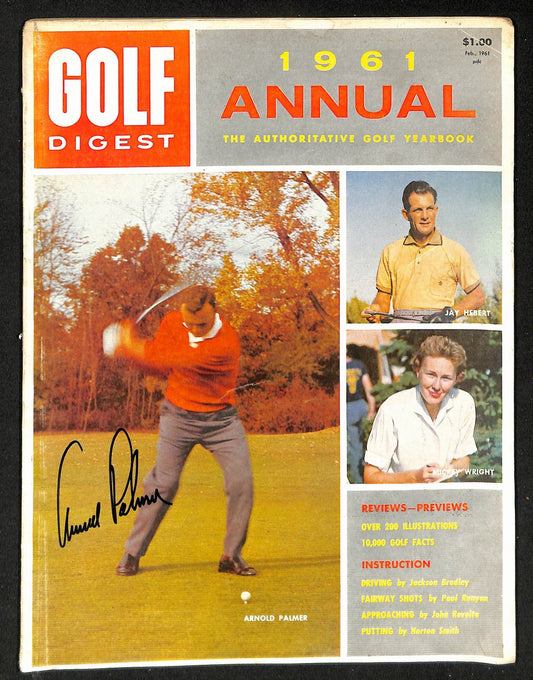 Arnold Palmer Signed/Autographed Feb 1961 Golf Digest NOLABEL JSA 194965