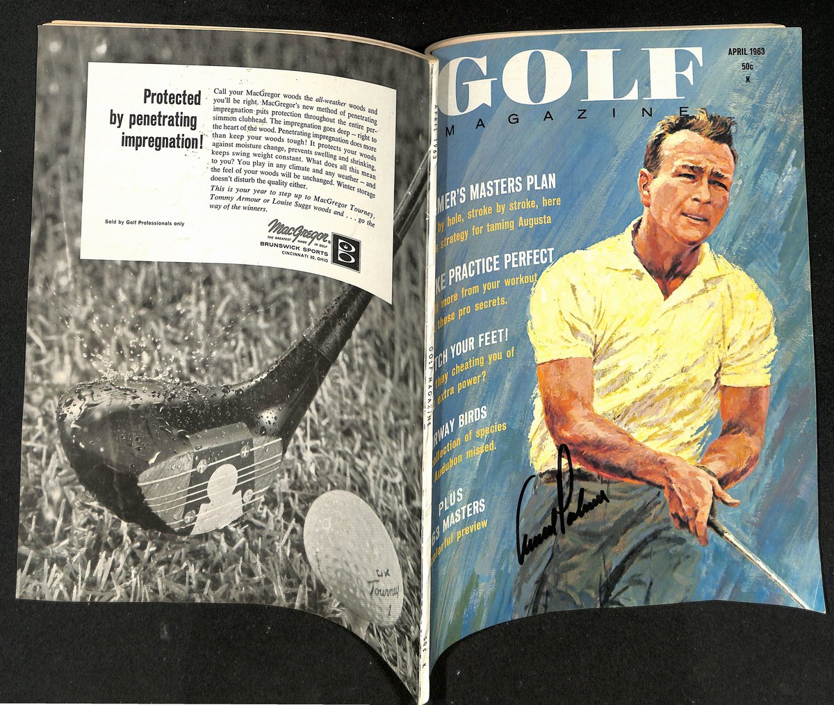 Arnold Palmer Signed/Autographed April 1963 Golf Magazine NOLABEL JSA 194966