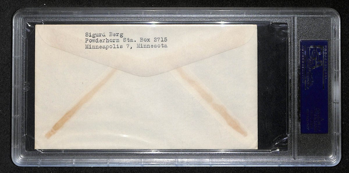Bob Feller HOF Signed/Auto 1954 FDC Envelope Cleveland Indians PSA/DNA 193787