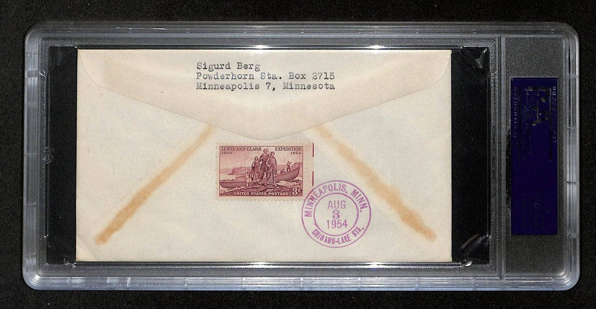 Bob Lemon HOF Signed/Auto 1954 FDC Envelope Cleveland Indians PSA/DNA 193797