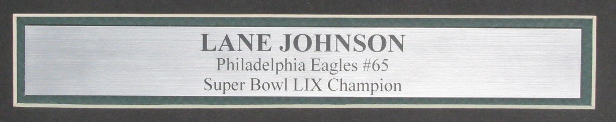 Lane Johnson Signed/Auto 11x14 Photo Philadelphia Eagles Framed PSA/DNA 195526
