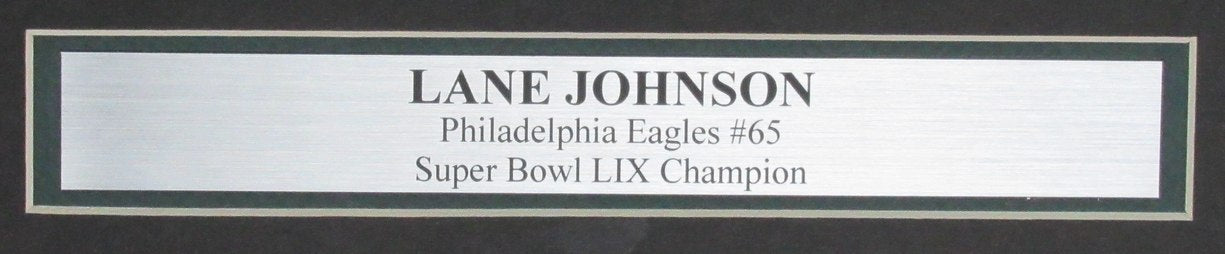 Lane Johnson Signed/Auto 16x20 Photo Philadelphia Eagles Framed PSA/DNA 195527