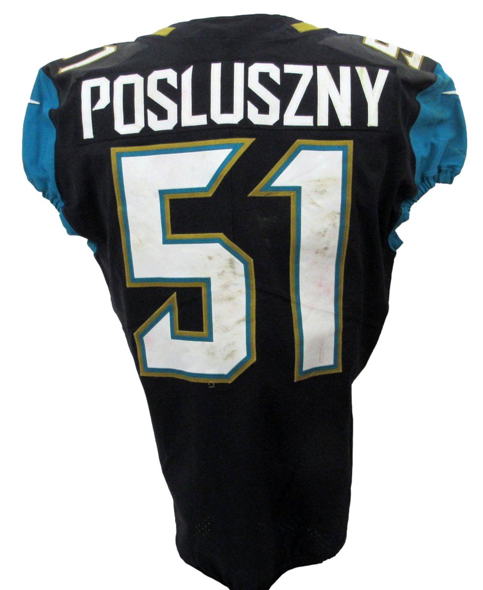 Paul Posluszny Jacksonville Jaguars Game Worn Nike On Field Jersey Prova 195544
