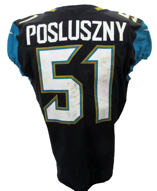 Paul Posluszny Jacksonville Jaguars Game Worn Nike On Field Jersey Prova 195544