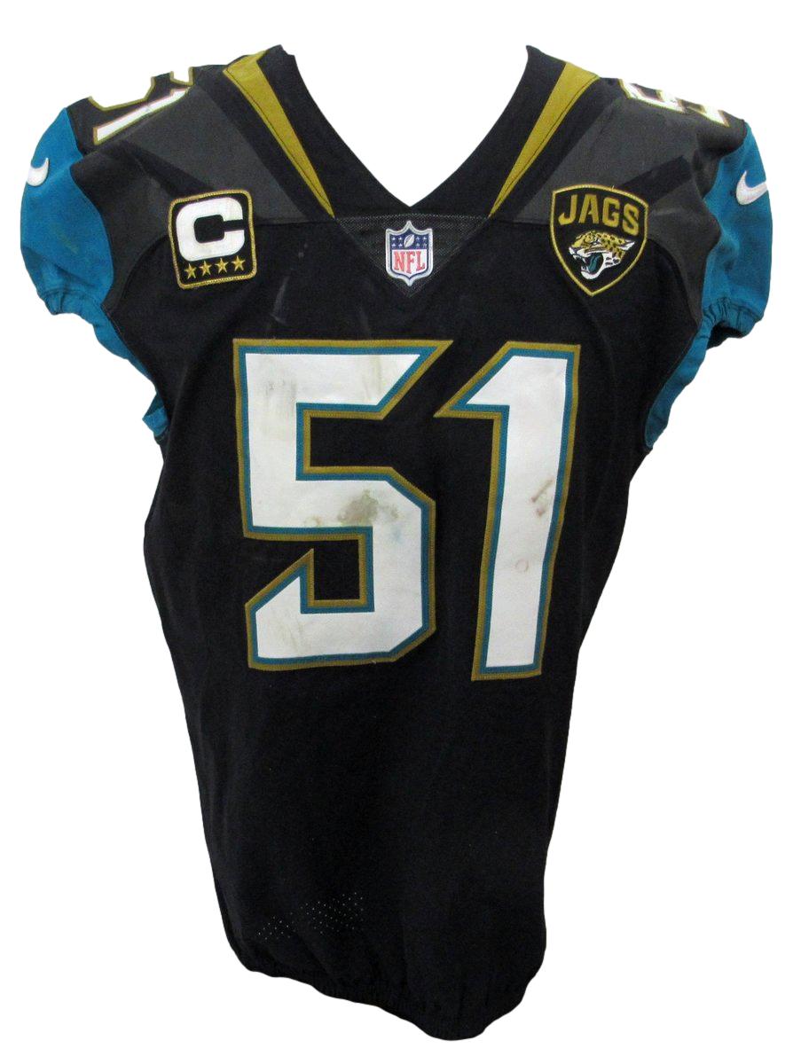 Paul Posluszny Jacksonville Jaguars Game Worn Nike On Field Jersey Prova 195544