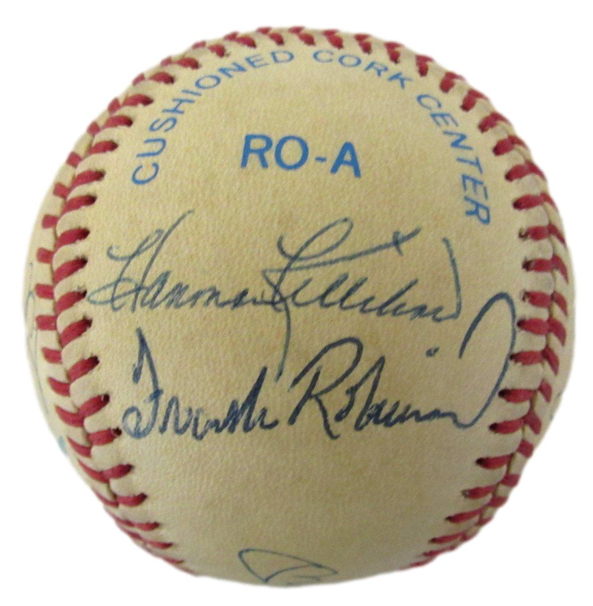 500 Home Run Club Multi Signed by 11 OAL Baseball Mickey Mantle JSA 195548