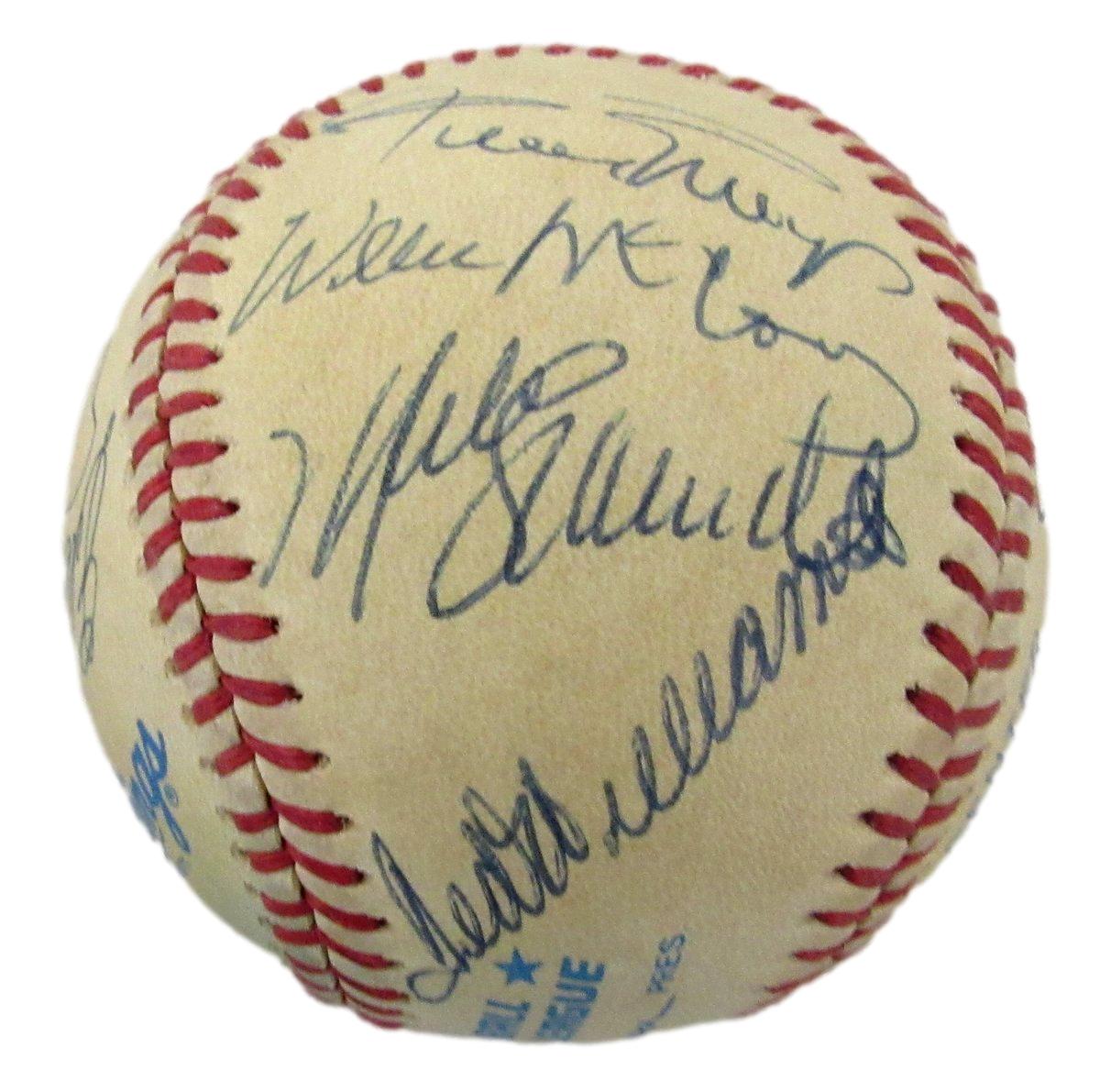 500 Home Run Club Multi Signed by 11 OAL Baseball Mickey Mantle JSA 195548