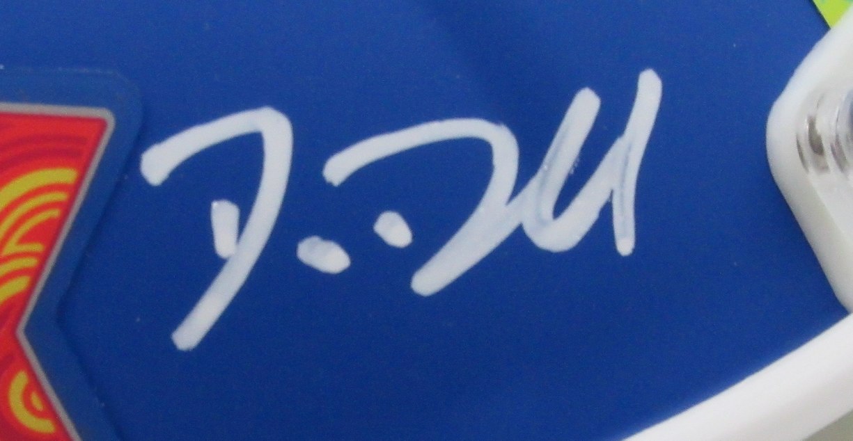 Big Dom DiSandro Signed/Auto Blue Super Bowl LIX Mini Helmet Eagles BAS 192766
