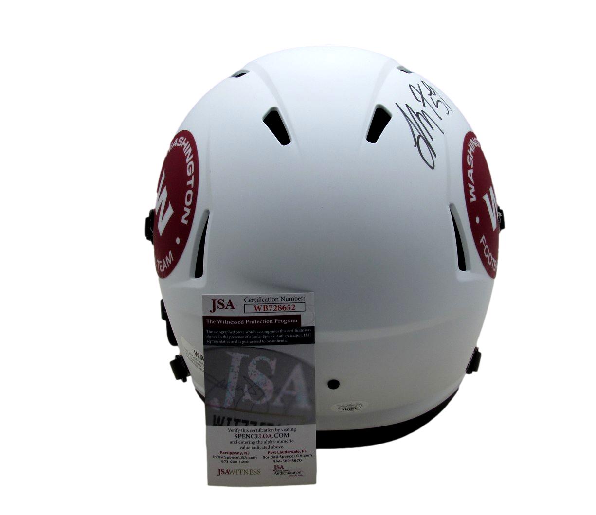 London Fletcher Signed/Auto Lunar Full Size Replica Helmet Commanders JSA 194010