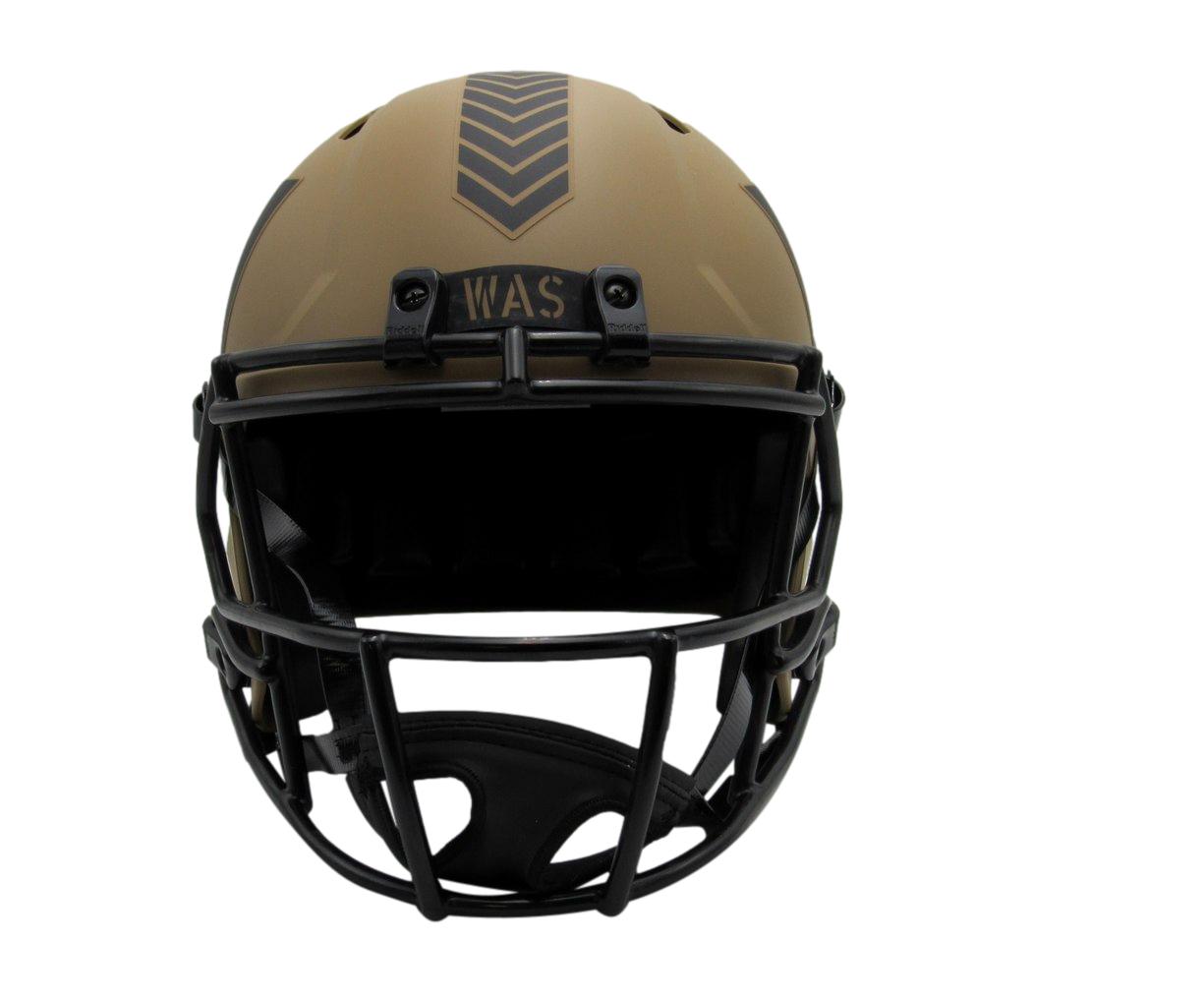 London Fletcher Signed Salute to Service Full Size Replica Helmet Commanders JSA