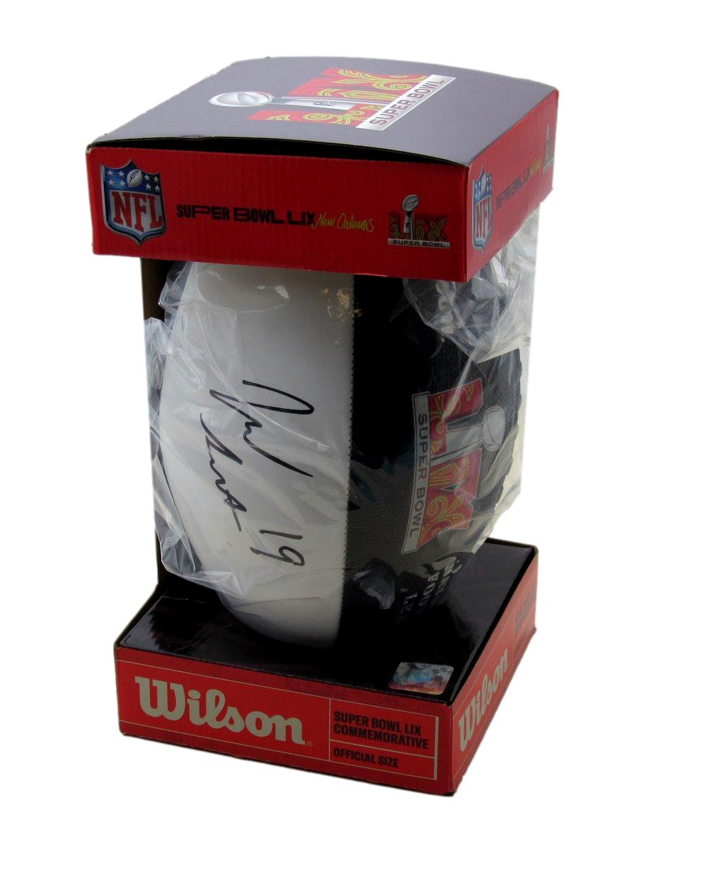 Josh Sweat Signed/Autographed Super Bowl LIX Logo Football Eagles Beckett 193558