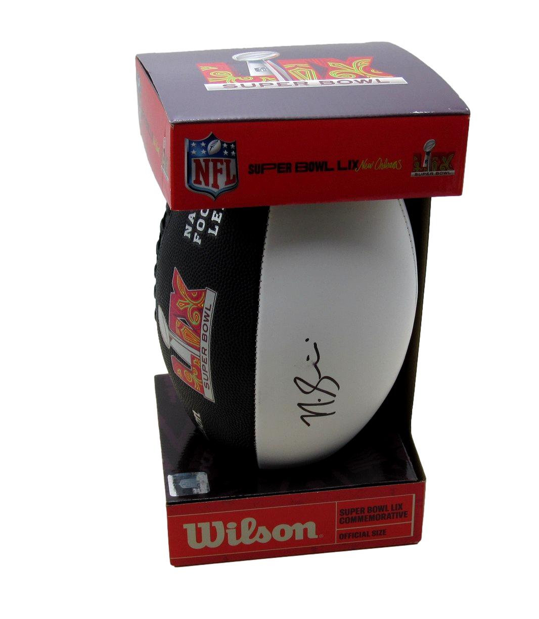 Nick Siriani Signed/Auto Super Bowl LIX Logo Football Eagles Beckett 193560
