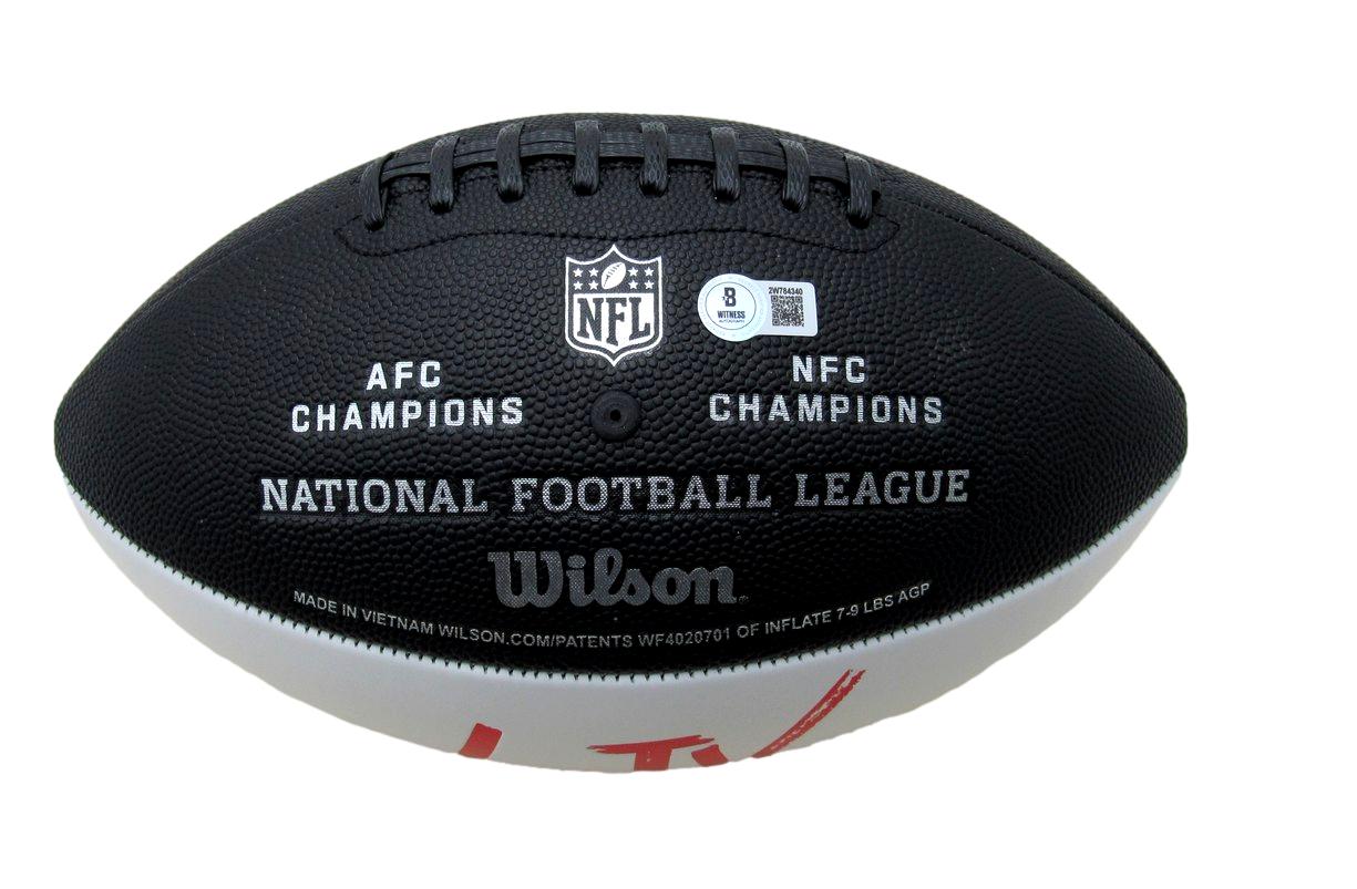 Big Dom DiSandro Signed/Auto Super Bowl LIX Logo Football Eagles Beckett 193562