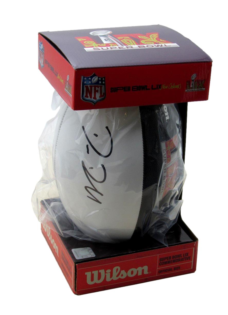 Big Dom DiSandro Signed/Auto Super Bowl LIX Logo Football Eagles Beckett 193562
