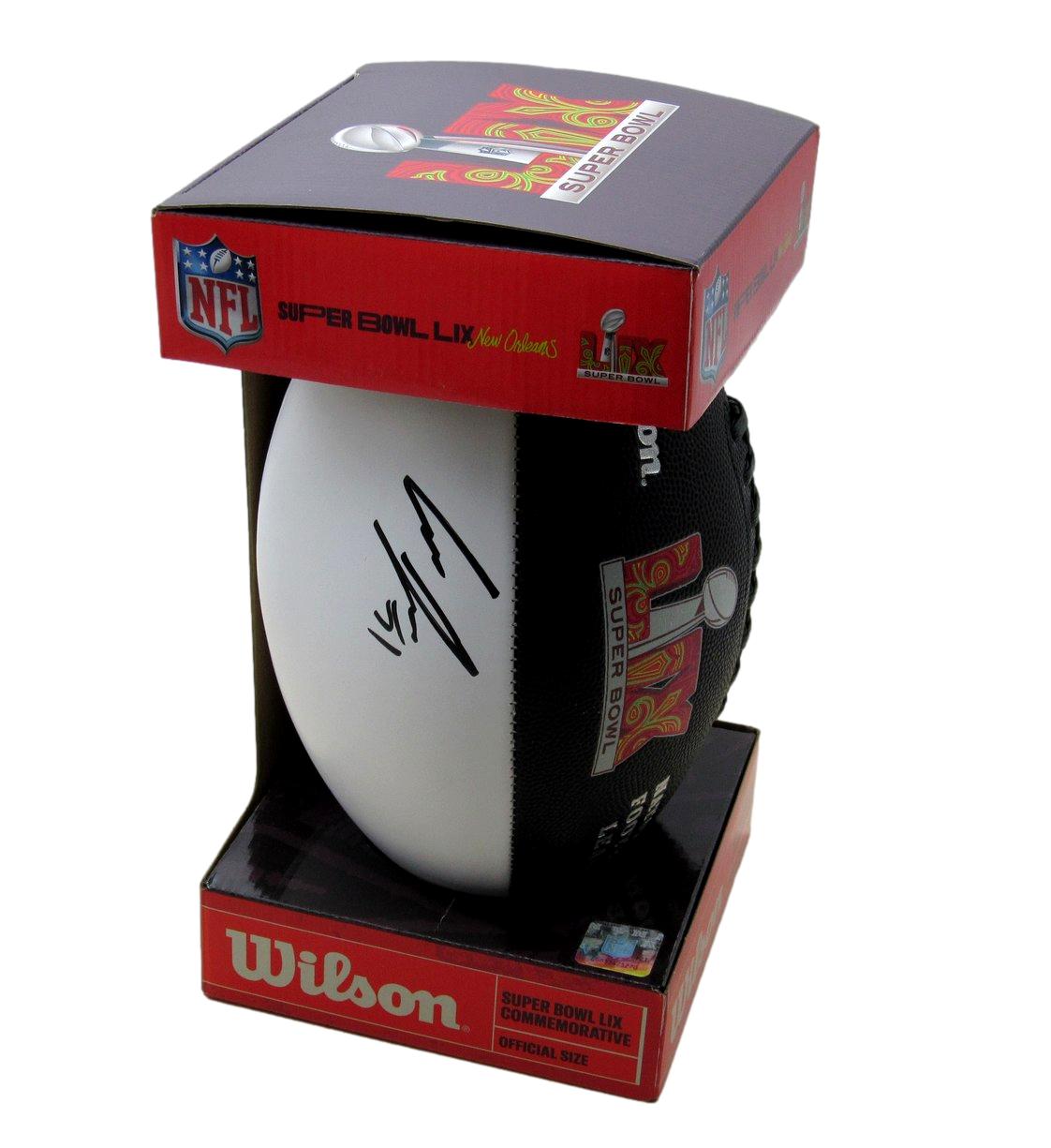 Cam Jurgens Signed/Auto Super Bowl LIX Logo Football Eagles PSA/DNA 193563