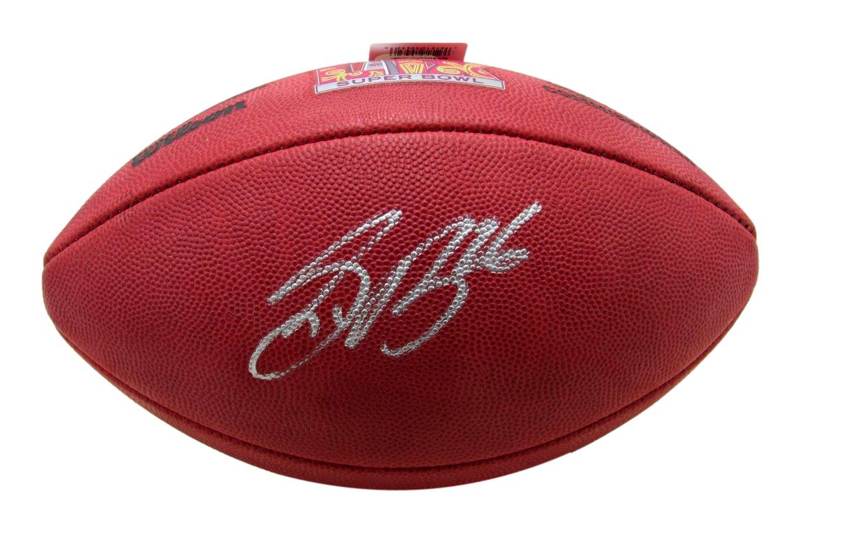 Saquon Barkley Signed Leather Super Bowl 59 Duke Football Eagles PSA/DNA 192782