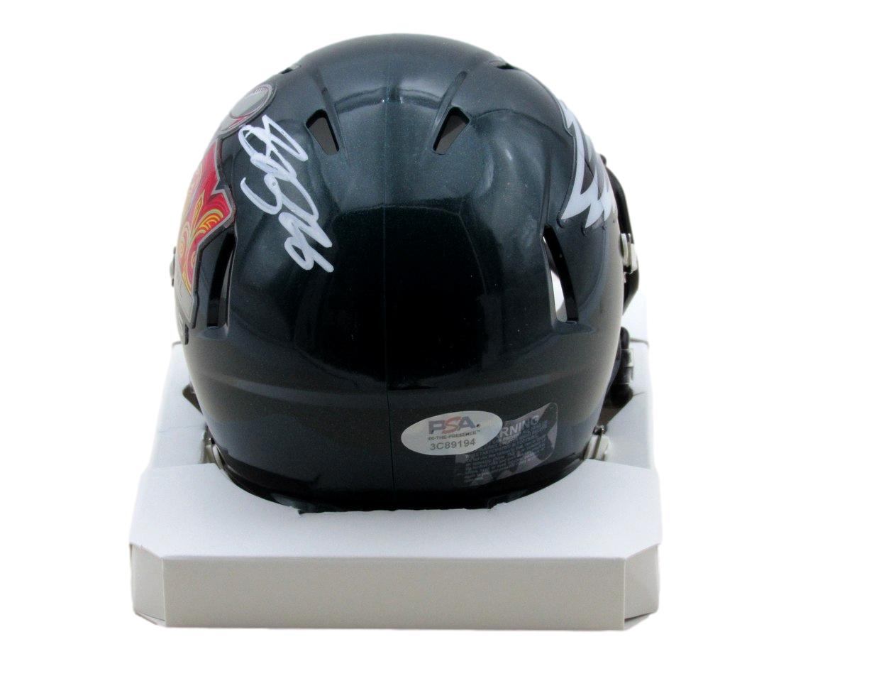 Saquon Barkley Signed/Auto Eagles Super Bowl 59 Champions Mini Helmet PSA 195210