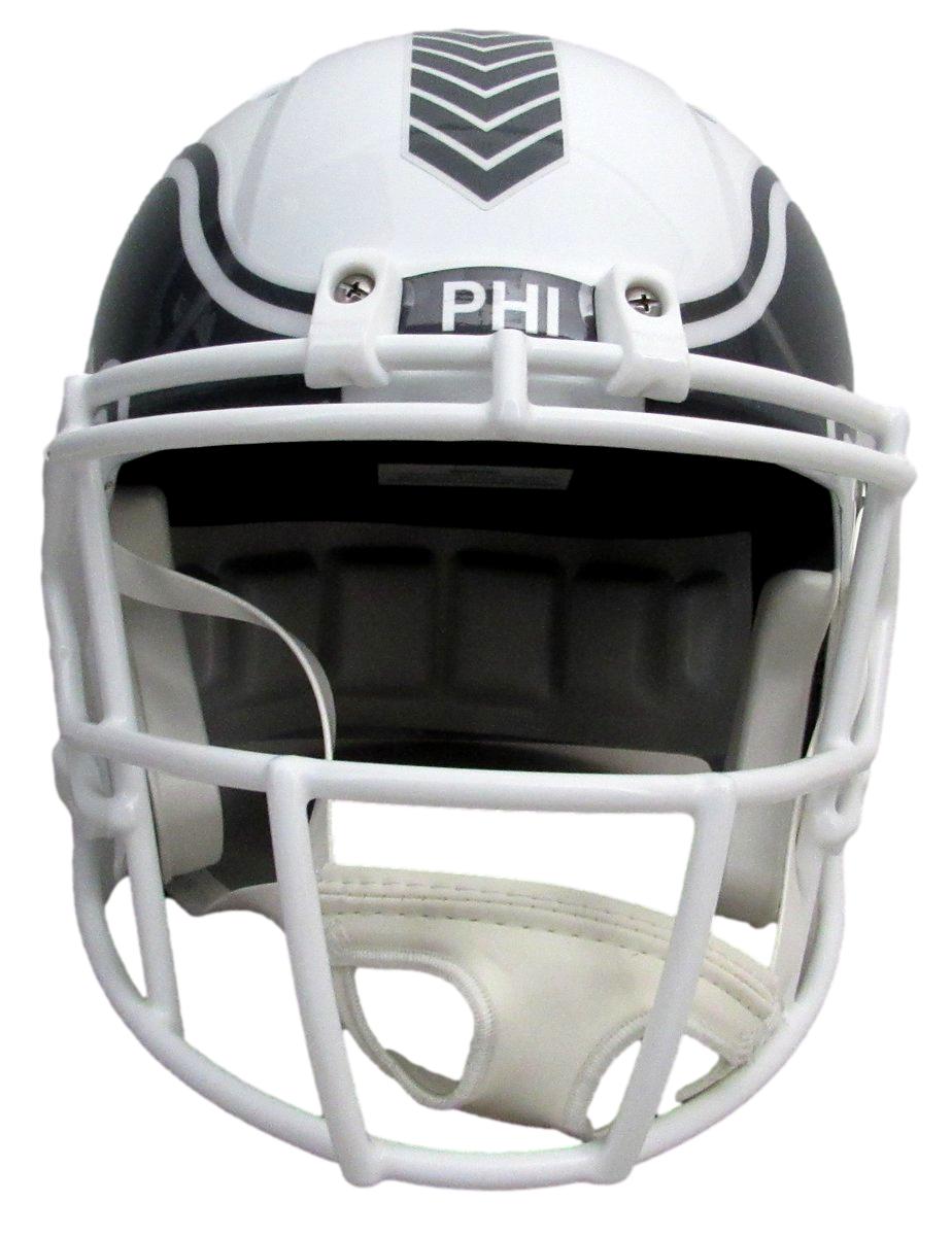 Saquon Barkley Signed Salute to Service Full Size Replica Helmet Eagles PSA 5213