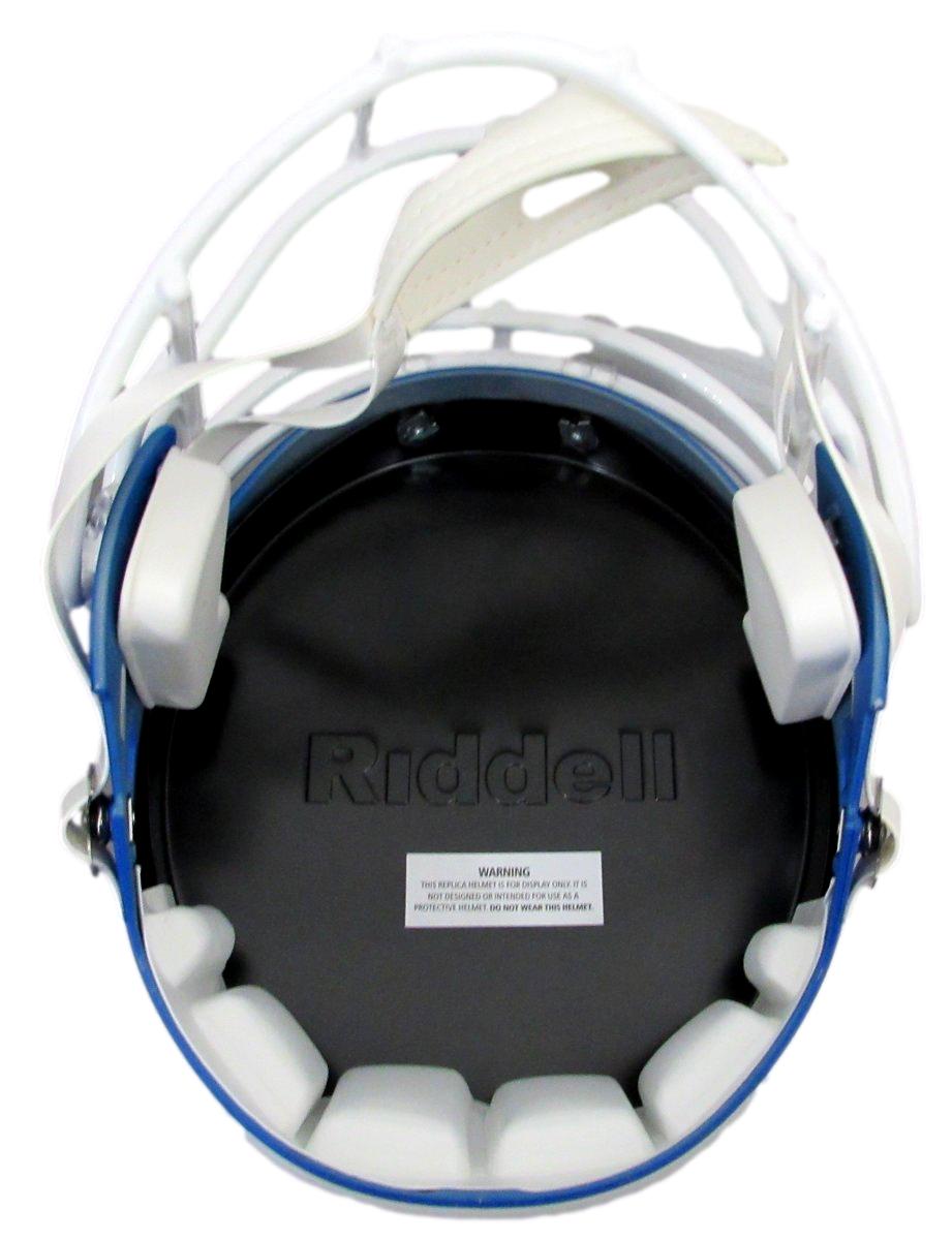 Saquon Barkley Signed Blue SB LIX Full Size Replica Helmet Eagles PSA 195218
