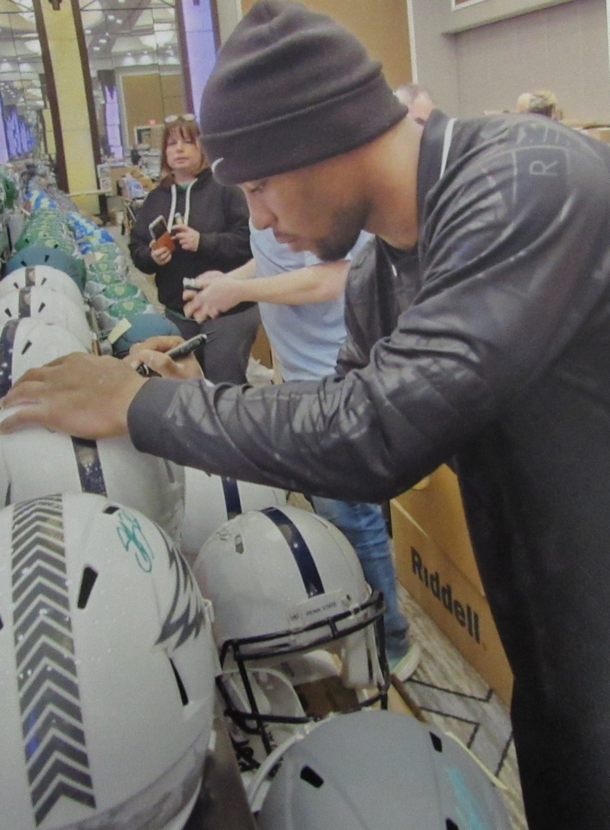 Saquon Barkley Signed Speed Full Size Authentic Helmet Penn State PSA 195232