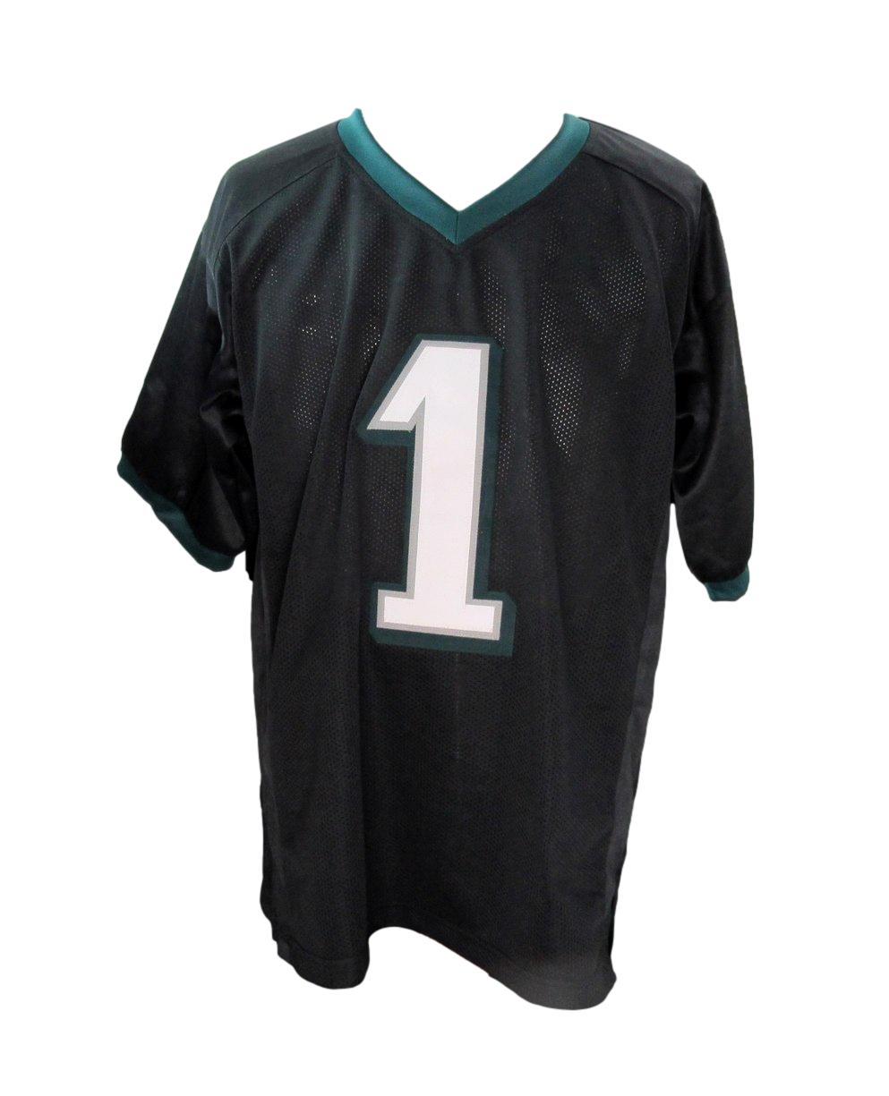 Dom DiSandro Signed/Inscribed Black Custom Football Jersey Eagles Beckett 192786