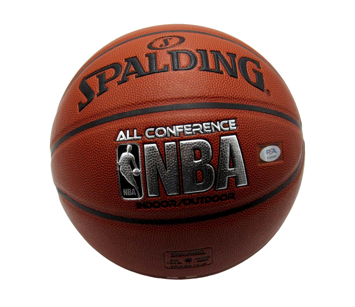 Gregg Popovich HOF San Antonio Spurs Signed Spalding NBA Basketball PSA 195244