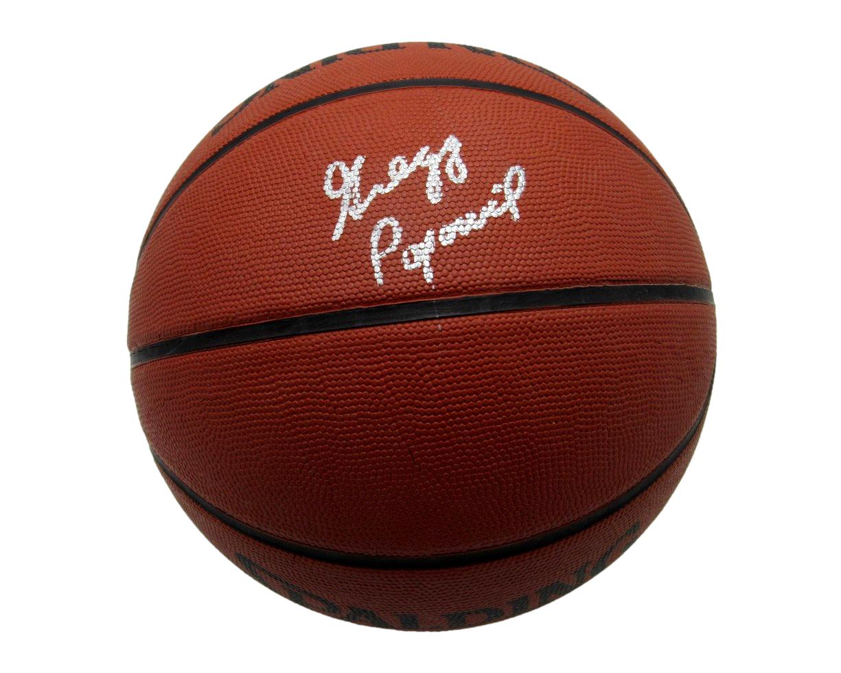 Gregg Popovich HOF San Antonio Spurs Signed Spalding NBA Basketball PSA 195248
