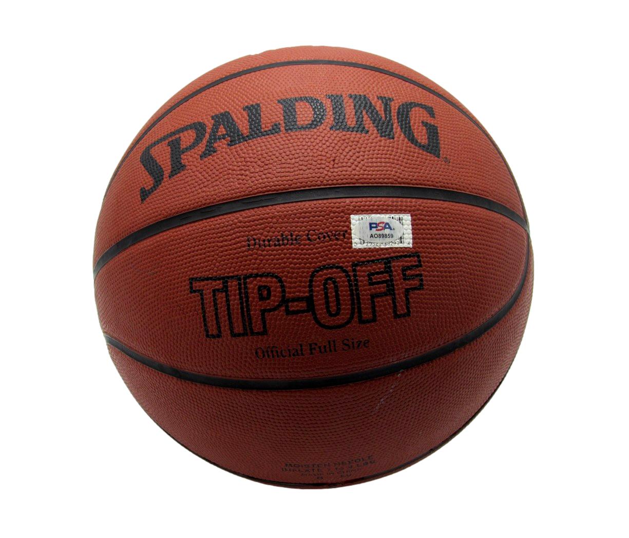 Gregg Popovich HOF San Antonio Spurs Signed Spalding NBA Basketball PSA 195248