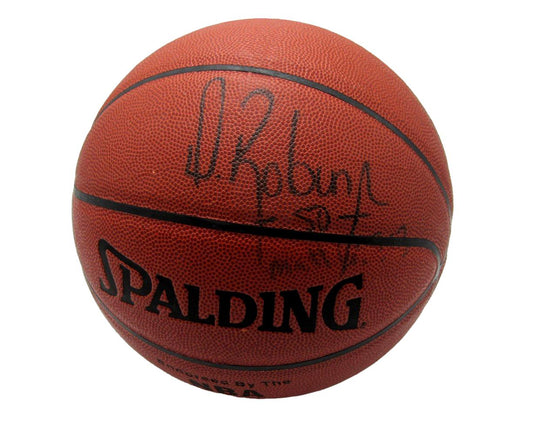 David Robinson HOF San Antonio Spurs Signed Spalding NBA Basketball PSA 195247