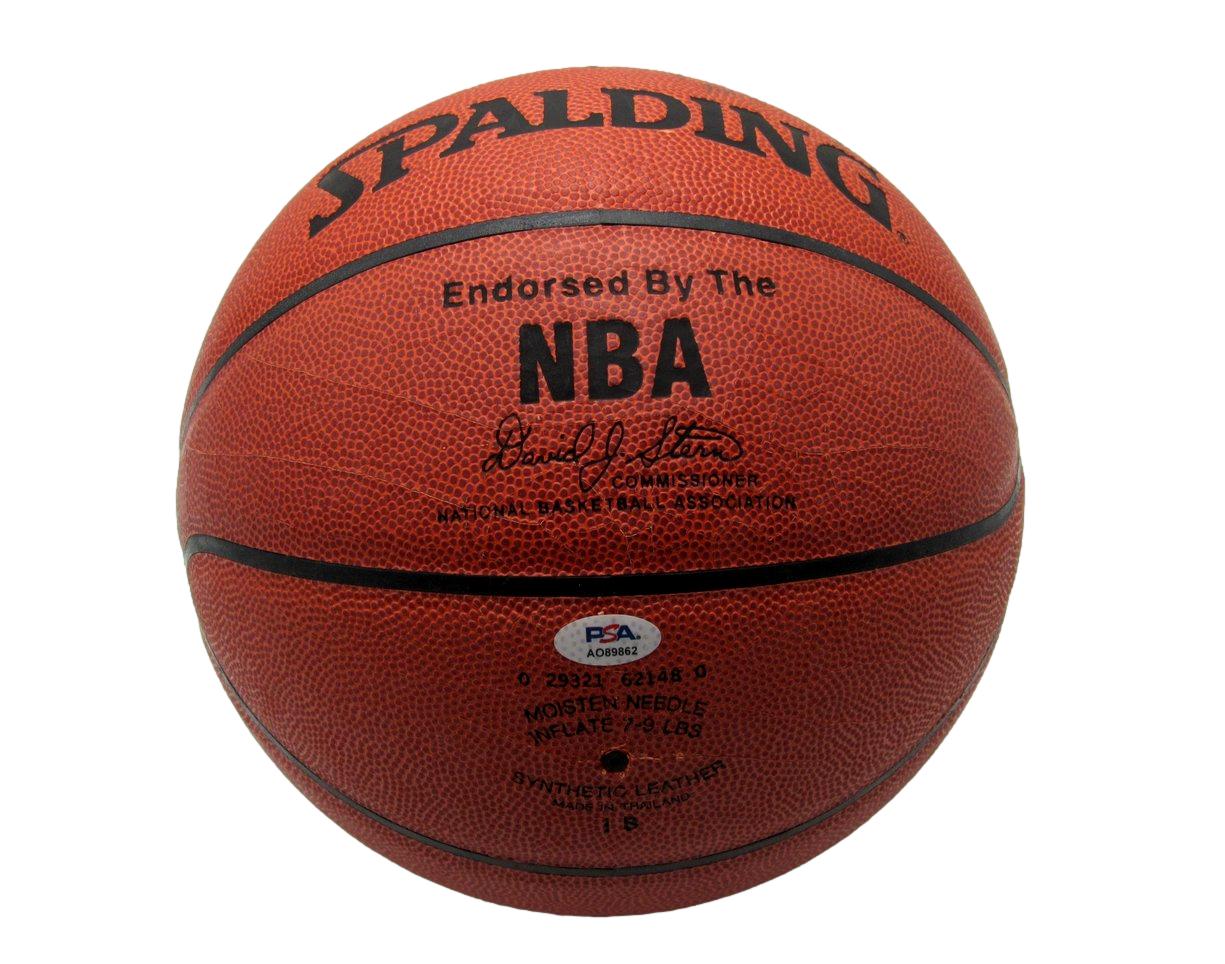 David Robinson HOF San Antonio Spurs Signed Spalding NBA Basketball PSA 195247