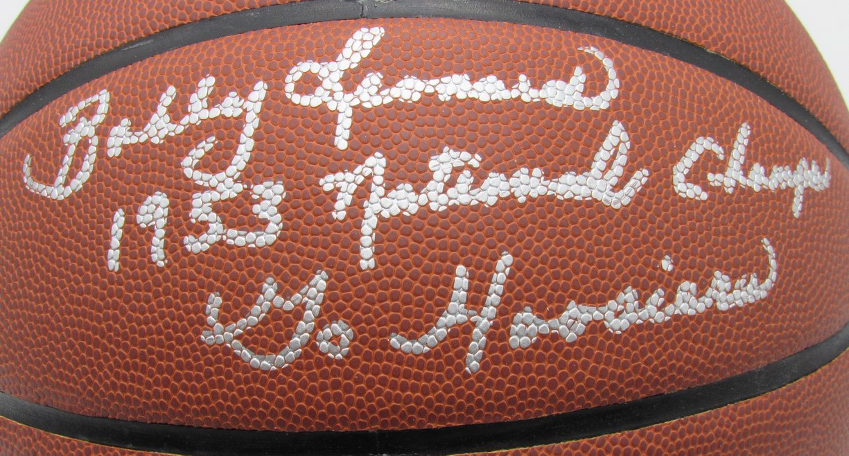 Bobby Slick Leonard HOF Indiana Hoosiers Signed/Inscr NCAA Basketball PSA 195246