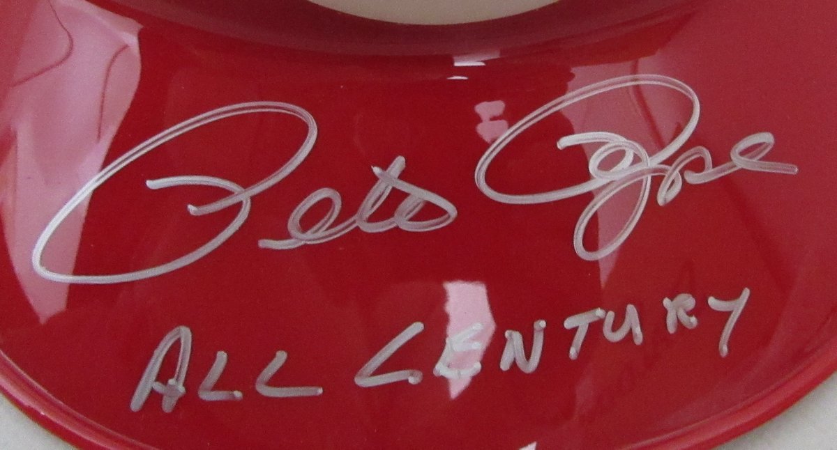 Pete Rose Signed/Inscribed Full Size Authentic Batting Helmet Reds PSA 192833