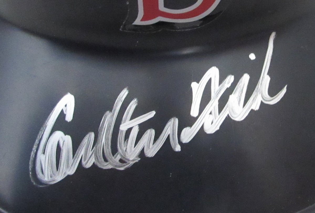 Carlton Fisk HOF Signed Full Size Authentic Batting Helmet Red Sox PSA 192839