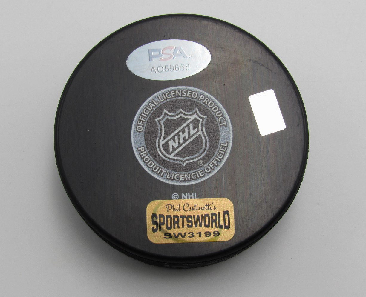 Mike Krushelnyski Signed/Autographed Boston Bruins Hockey Puck PSA 193956