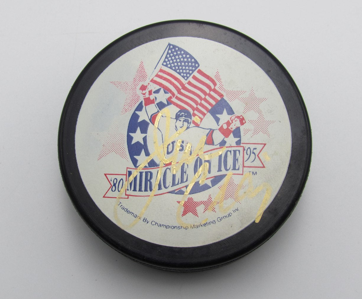 Jim Craig Signed/Auto Miracle on Ice Hockey Puck Men's Team USA PSA 193958