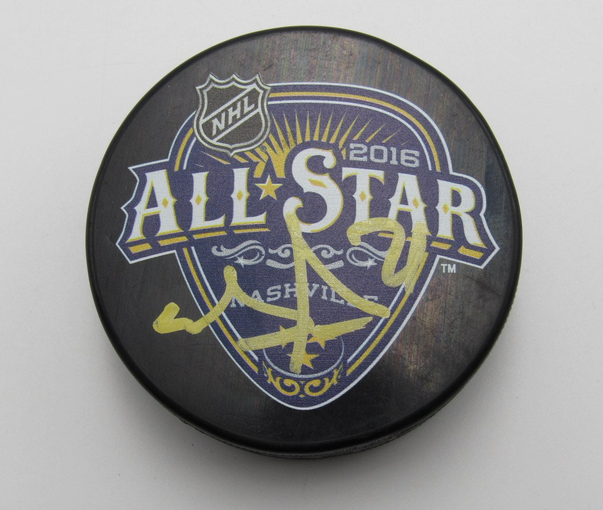 Evgeni Malkin Signed/Auto 2016 All Star Game Hockey Puck Penguins PSA 193959
