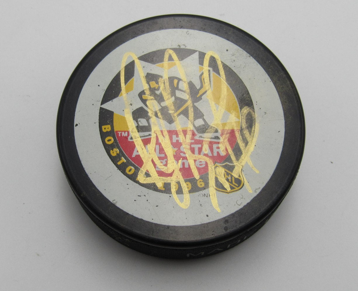 Ray Bourque HOF Signed/Auto 1996 All Star Hockey Puck Boston Bruins PSA 193974