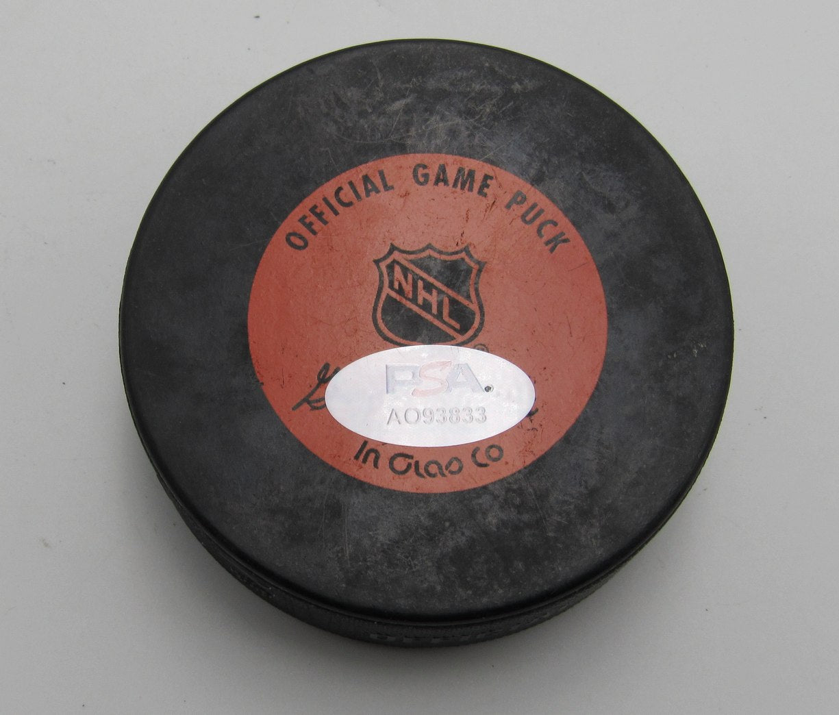 Scott Stevens HOF Signed 1995 Cup Championship Official Game Hockey Puck PSA